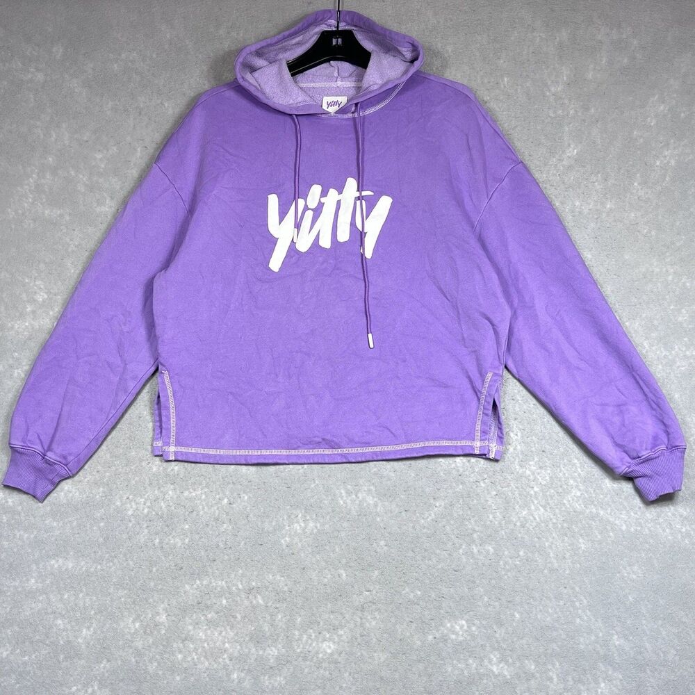 Fabletics Yitty Major Label Hoodie Sweatshirt Womens Size Large Purple By Lizzo
